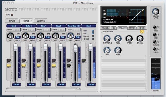 5 Stereo-Mixe können gleichzeitig verwaltet und beliebig geroutet werden