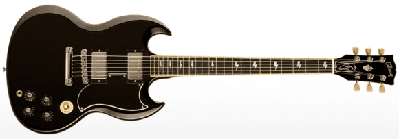 -- Die Gibson SG Angus Young Signature-Gitarre --