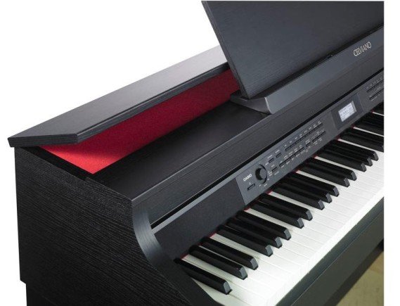 Beim Casio AP-650 kann der Sound des Digitalpianos durch Stellung des Deckels verändert werden.