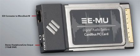 Nur die PCMCIA Karte verfügt über einen Kopfhörerausgang