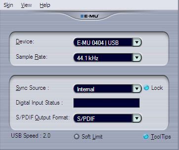 Control Panel EMU 0404 USB