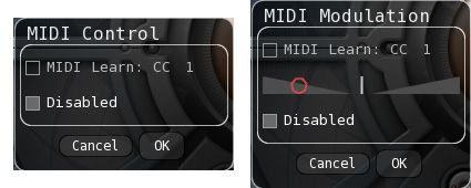 - Volle Kontrolle mit MIDI-Control und MIDI-Modulation -