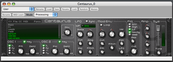 Der Centaurus von Koblo - minimal