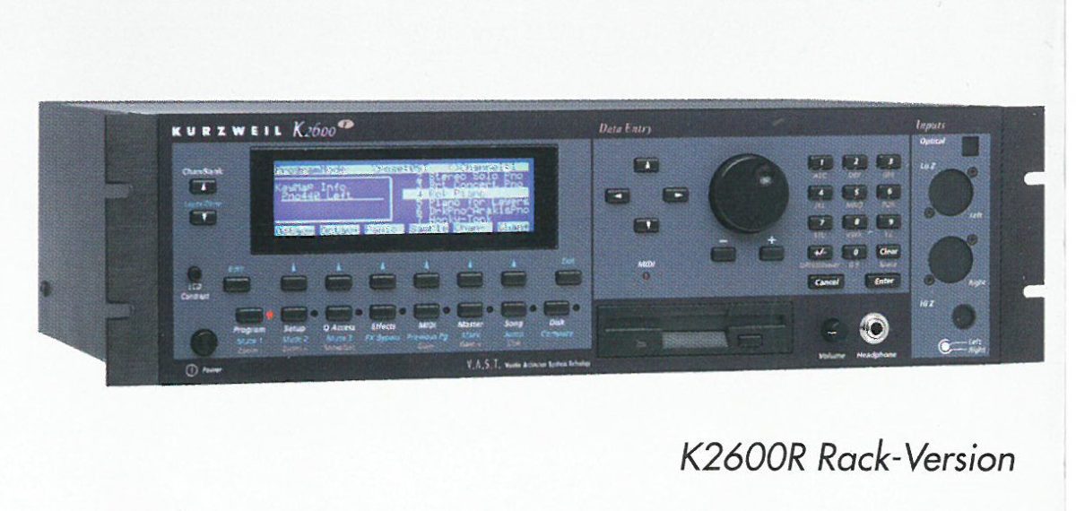 Kurzweil Sampler-Synthesizer Rack K2600R