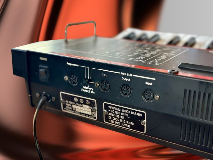 Roland JX-3P Synthesizer Anschlüsse links