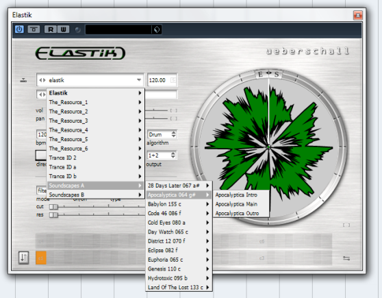- Der Elastik-Player dient als Loop-Browser und Editor und bietet eine hochwertige Timestretching- und Pitchshifting-Engine -