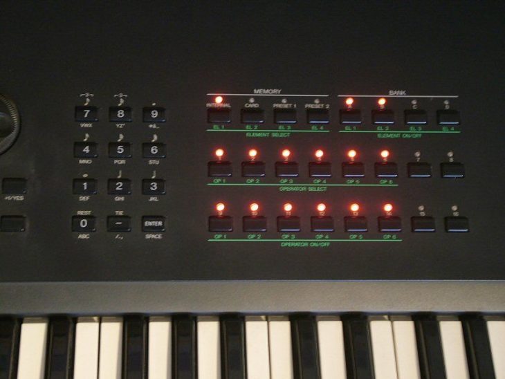 Yamaha SY99 FM Synthesizer Soundboard