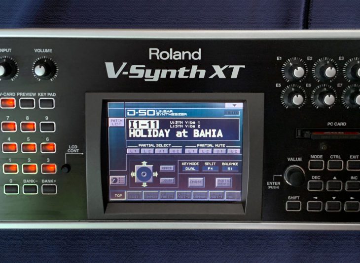Roland V-Synth XT Harmonizer Startbedienung