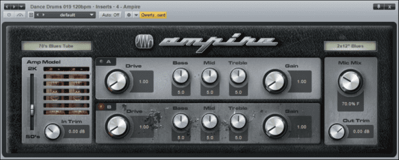- Ampire bietet 29 Gitarren- und Bass-Verstärkermodelle und 9 Lautsprecher-Modelle inkl. einstellbarer Mikrofonpositionierung -