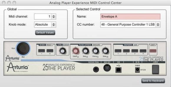 MIDI-Verwaltung Analog Player