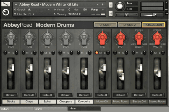NI Abbey Road Modern Drums Mixer