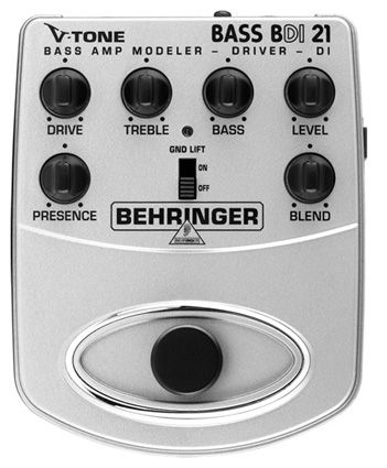 -- Behringer V-Tone Bass BDI21 Bedienfeld --