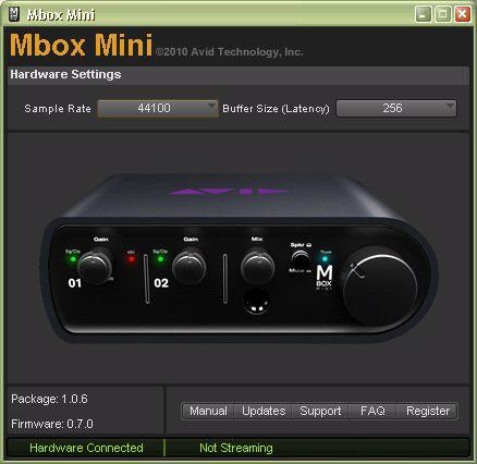 M-Box Mini - Control Panel