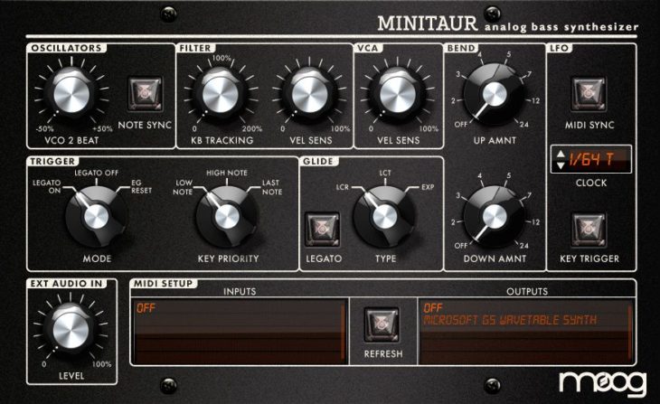 Moog Minitaur, Analog-Bass-Synthesizer