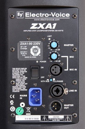 Bedienfeld der ZXA1-Kompaktbox