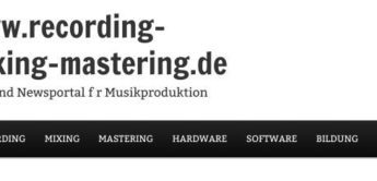Neue Webseite www.recording-mixing-mastering.de