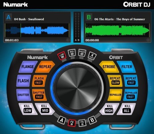 Simpel aber spaßig: Die Orbit DJ-Software.