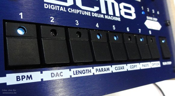 DCM8 buttons