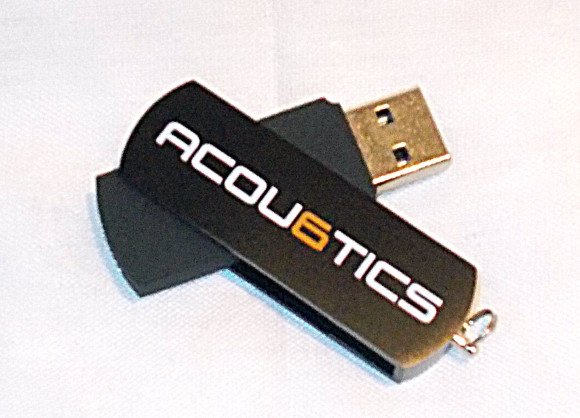 Handlich, praktisch hübsch: Der Acou6tics USB-Stick!