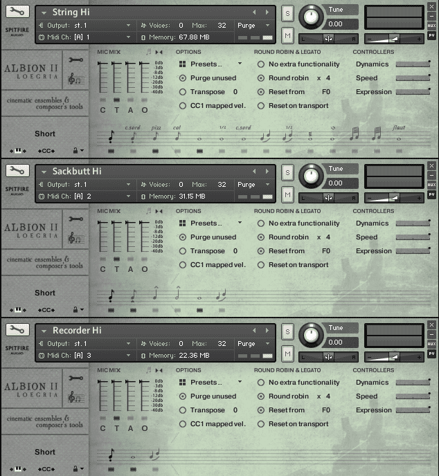 String-Patch, Brass-Patch und Record-Patch von Loegria in der Hi-Range-Variante