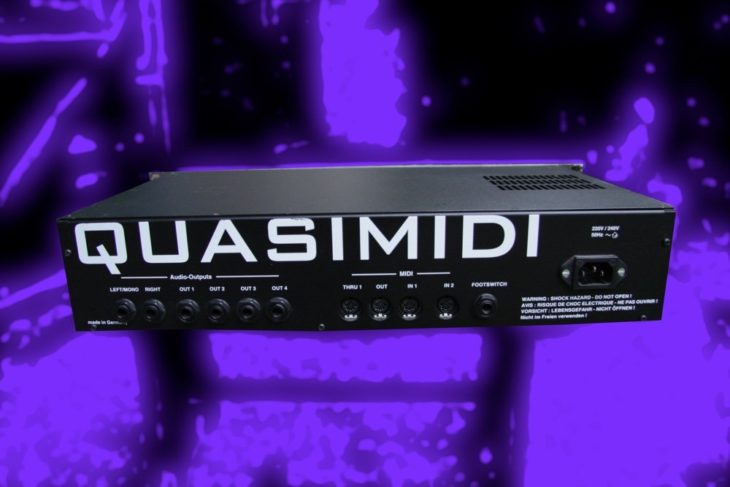Quasimidi Quasar Racksynthesizer von hinten