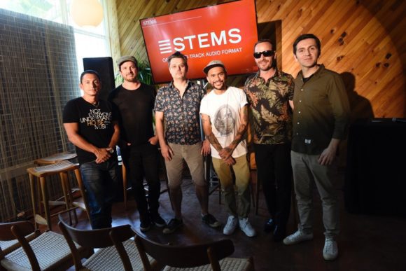 Von links nach rechts: David Morgan (Juno), Luciano, Brian Tappert (Traxsource), DJ Craze,  Jason Bentley KCRW), Mate Galic (Native Instruments) auf der WMC 2015 