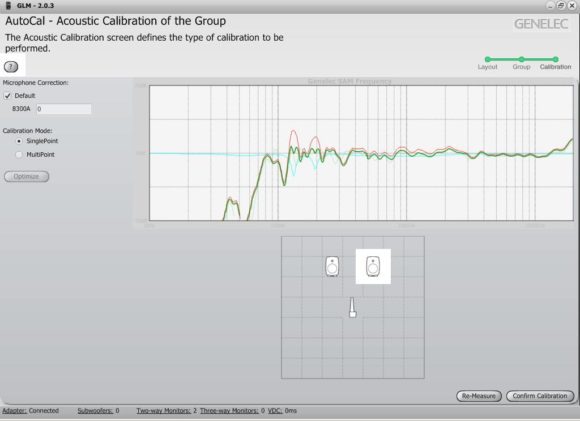 GLM 2.0 mit Messung und Frequenzdiagramm 