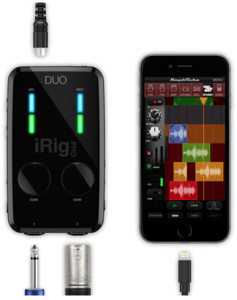 iRig Pro Duo - im Zusammenspiel mit dem iPhone