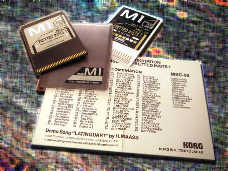 Korg M1 Sounds Ram und Rom-Karten