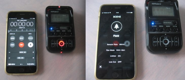 R-07 App, Steuerung via Smartphone