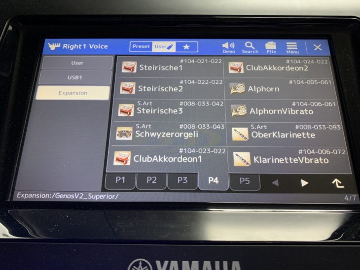 Yamaha Genos V2 Upgrade_Voices