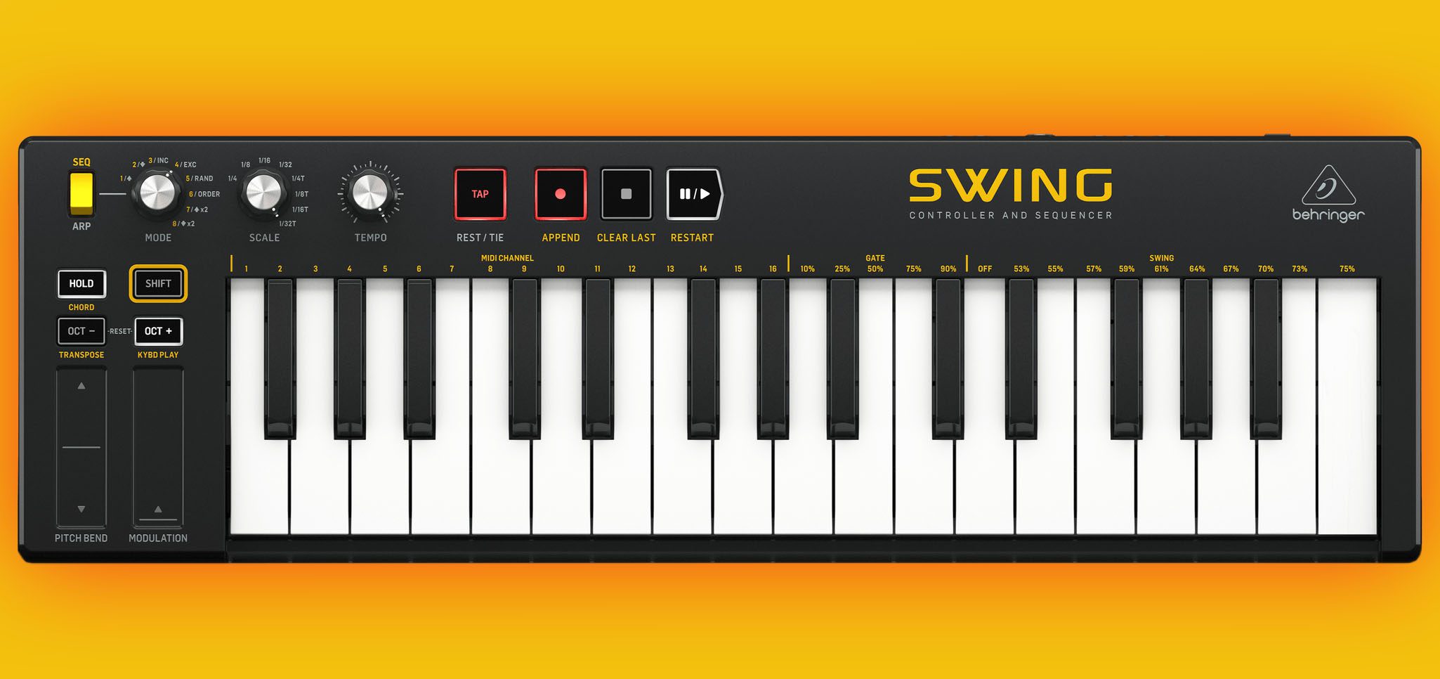 Behringer Swing Usb Midi Controller Keyboard Amazona De