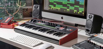 IK Multimedia Uno Synth Pro Synthesizer Desktop und Keyboard