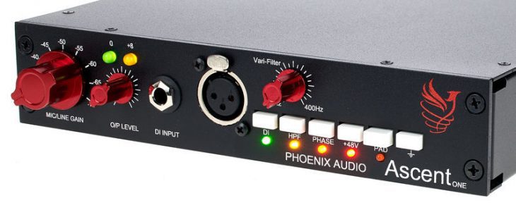 Phoenix Audio Ascent One, Mikrofonvorverstärker & DI-Box
