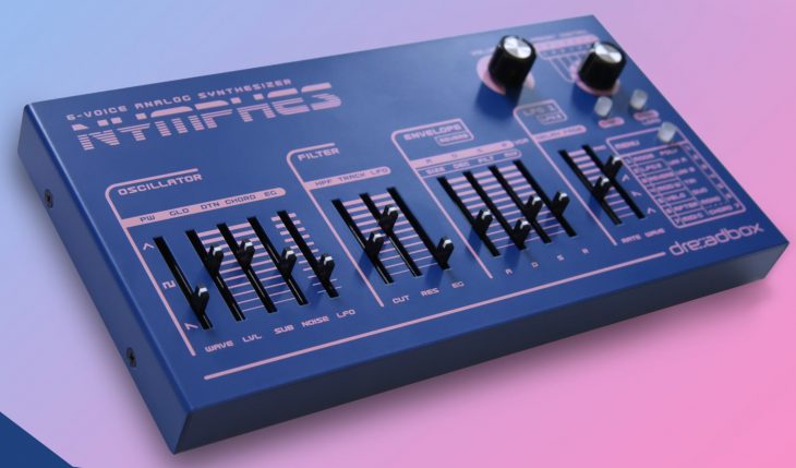 dreadbox nymphes polyphone analoge synthesizer slant 