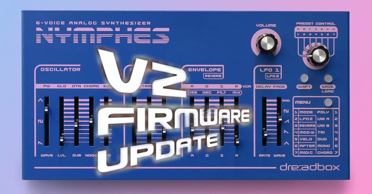dreadbox nymphes V2 polyphonic analog synthesizer