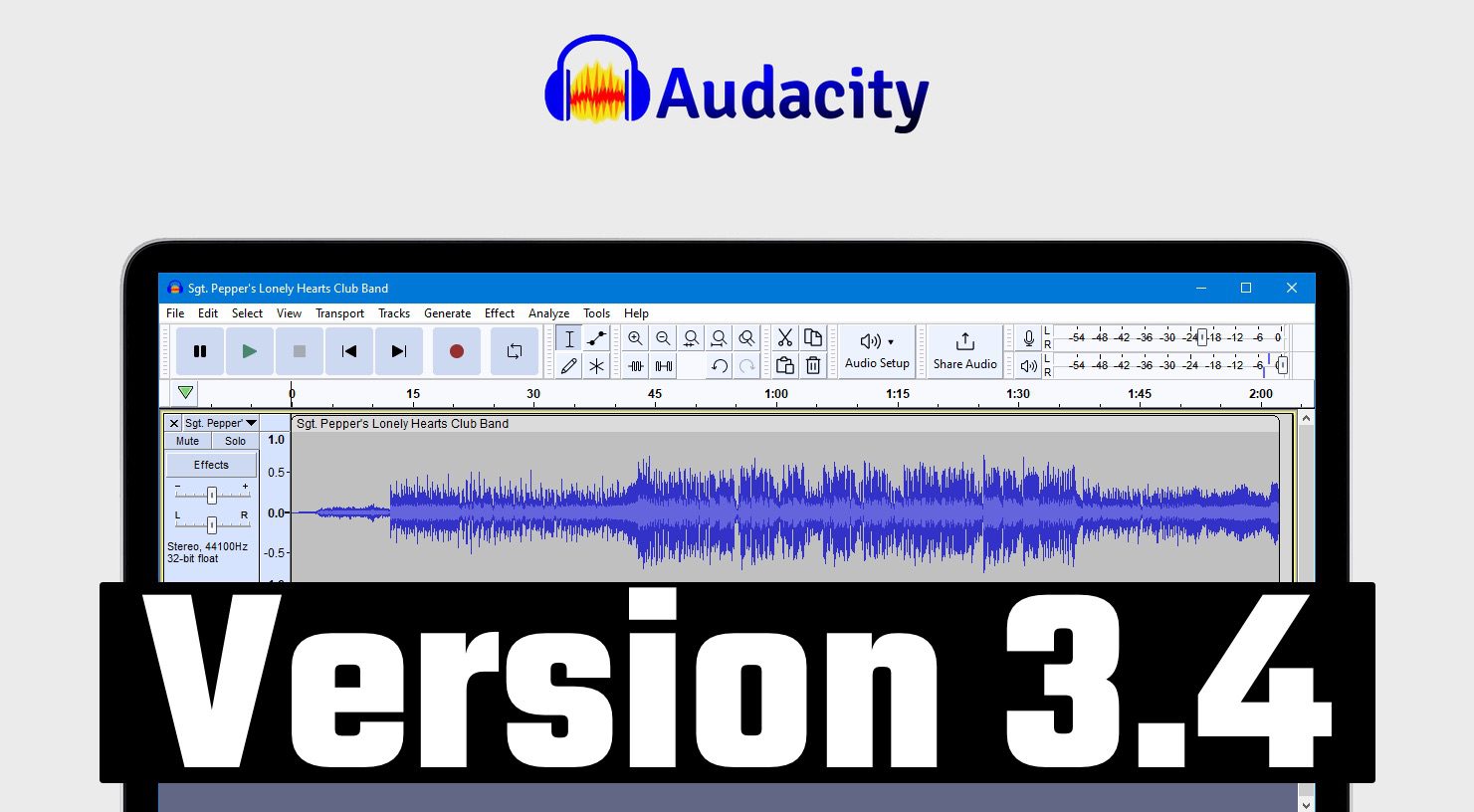 Audacity 3.4, kostenloser Audio Editor