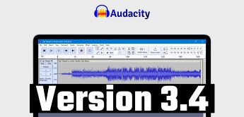 audacity 3.4 audio editor für mac, pc