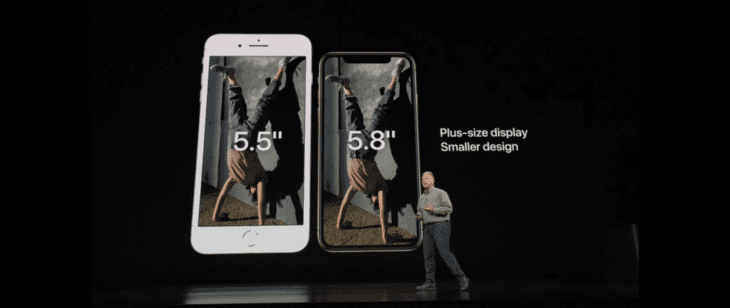 Apple iPhone 8 plus (L) vs iPnone XS (R)