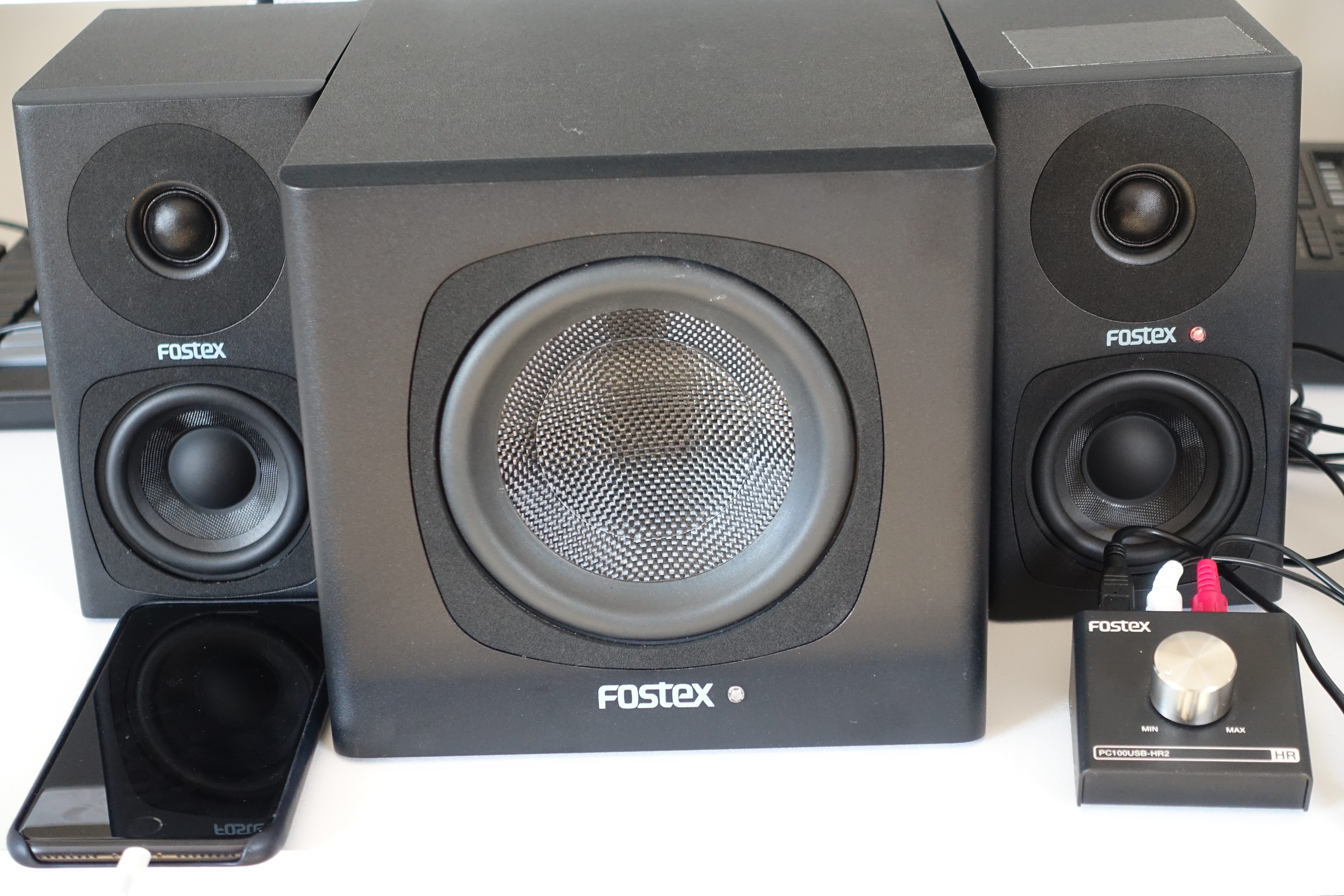 オーディオ機器 スピーカー Test: Fostex PM0.3dH, PM-SUBmini2, PC-100 USB-HR2, 2.1 