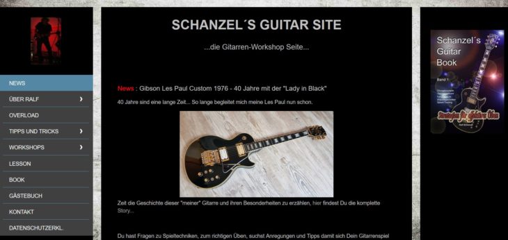 Die besten Webseiten für Gitarre schanzel