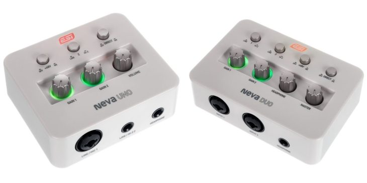  ESI Neva Uno, Neva Duo, USB-Audiointerfaces