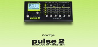 Der Waldorf Pulse 2 Synthesizer wird eingestellt