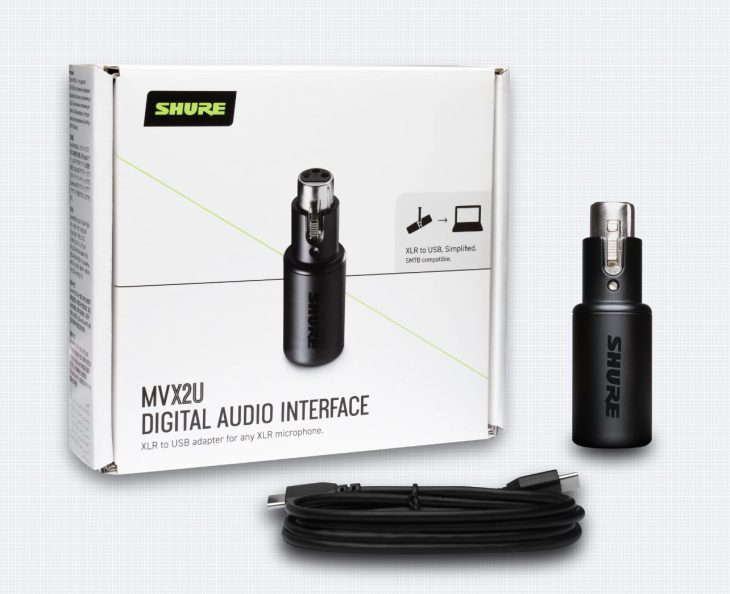Shure MVX2U, Ultrakompaktes Audiointerface für Mikrofone