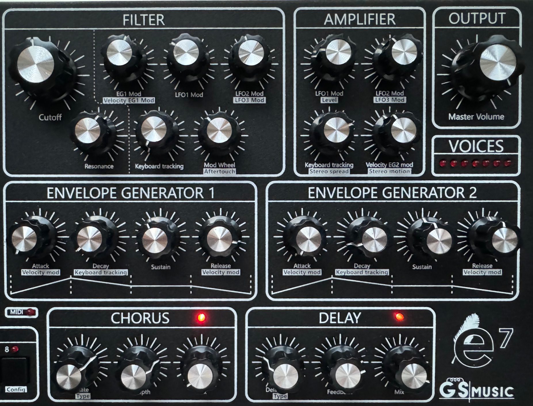 GS Music e7 Analogsynthesizer Filter