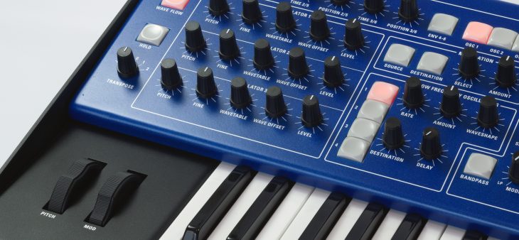 Mod Wheels des Groove Synthesis 3rd WAVE Synthesizer