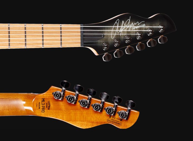 Chapman Guitars ML3 Pro Modern Semi-Hollow E-Gitarre Headstock