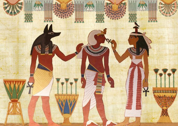 Mit der Bilderwelt des alten Ägyptens stimmte Mike Rutherford Genesis auf den Jam zu "Fly on a windshield" ein