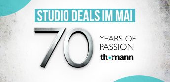 70 Jahre Thomann: Die Studio-Deals f眉r Mai sind da!