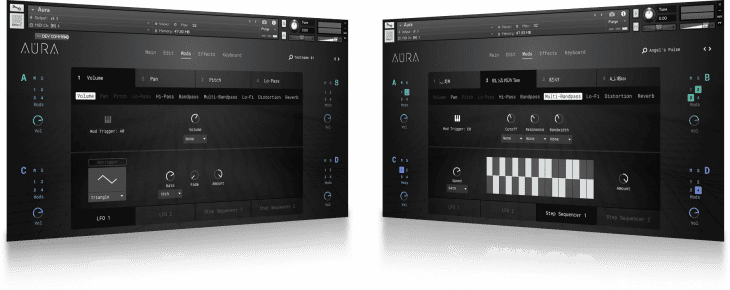vir2 instruments aura screens